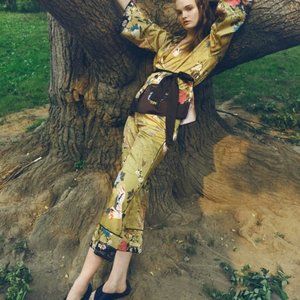 RARE Zara Silky Cropped Printed Pants - NWT